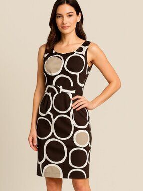 Banana Republic Chic Abstract Print Dress | Size 6 | Classic & Flattering